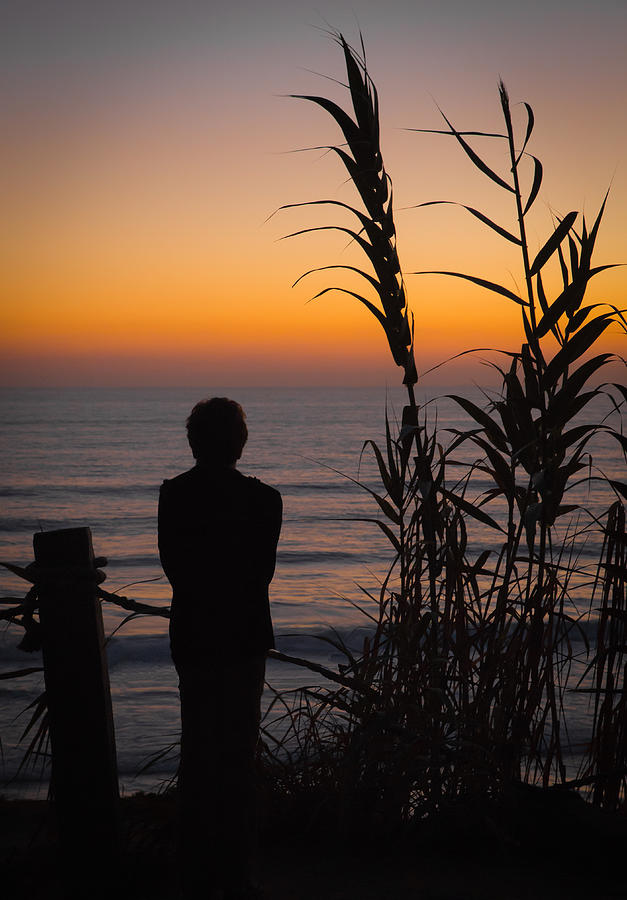 Watching the Del Mar CA Sunset Photograph by Vance Bell