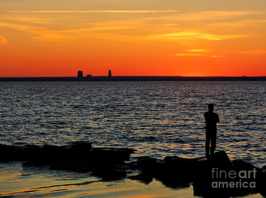 Sunset Photograph - Watching The  Sunset by Jeff Breiman