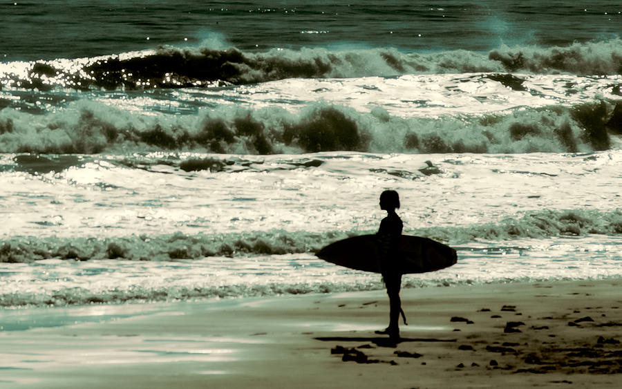 Beach Photograph - Watching Waves by Michael Schwartzberg