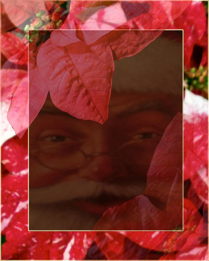 Santa Claus Photograph - Watching You Xmas Card by Debra     Vatalaro