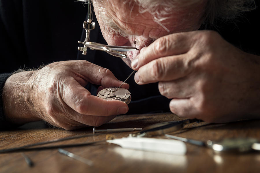 Watchmaker at Work Photograph by ClarkandCompany