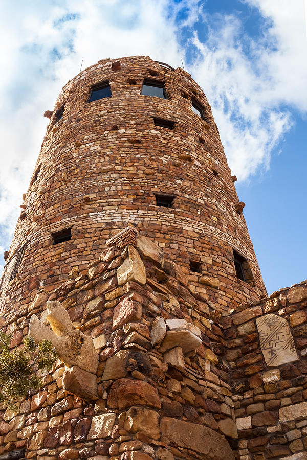 Watchtower at Desert View Photograph by Ed Gleichman
