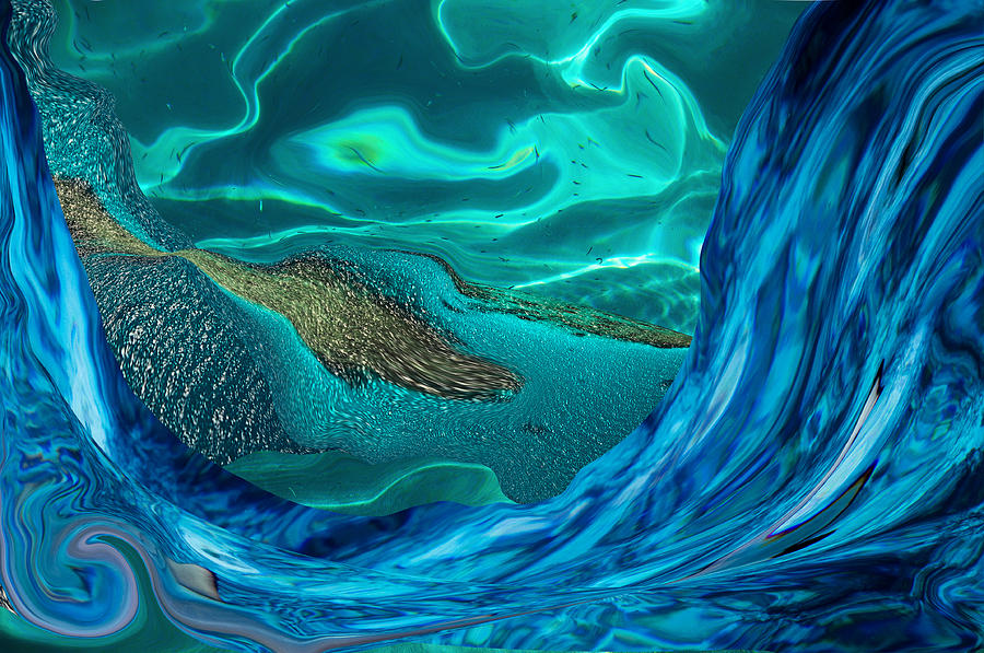 Water Abstract Fantasy Photograph by Jenny Rainbow