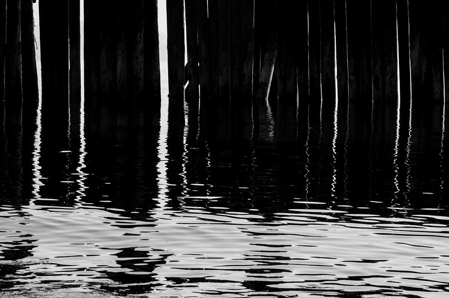 Black And White Photograph - Water Abstract by  Kelly Hayner