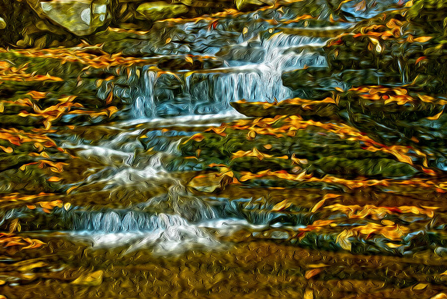 Water and Leaves Photograph by Paul W Faust -  Impressions of Light