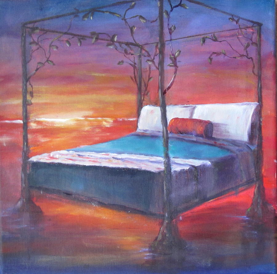 Water Bed Painting by Sarah Barnaby