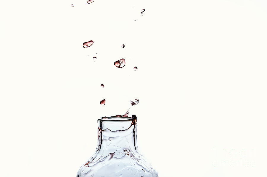 Water Bottle Splashing Photograph by Sabine Jacobs