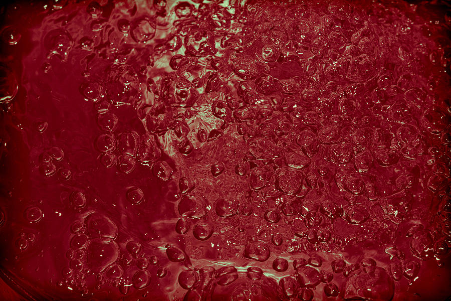 Water Bubbles Red Photograph by J Riley Johnson - Fine Art America