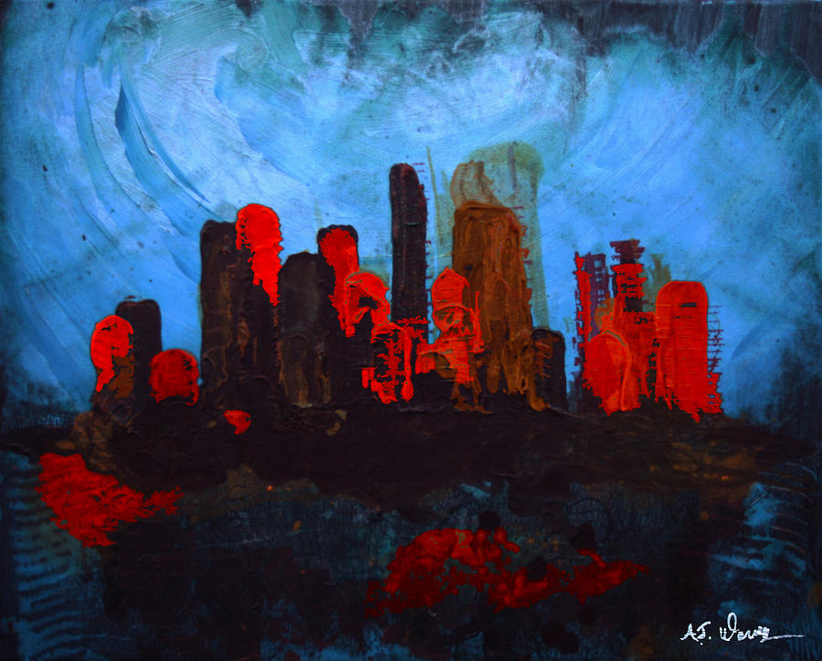 Water City Painting by AJ Warren | Fine Art America