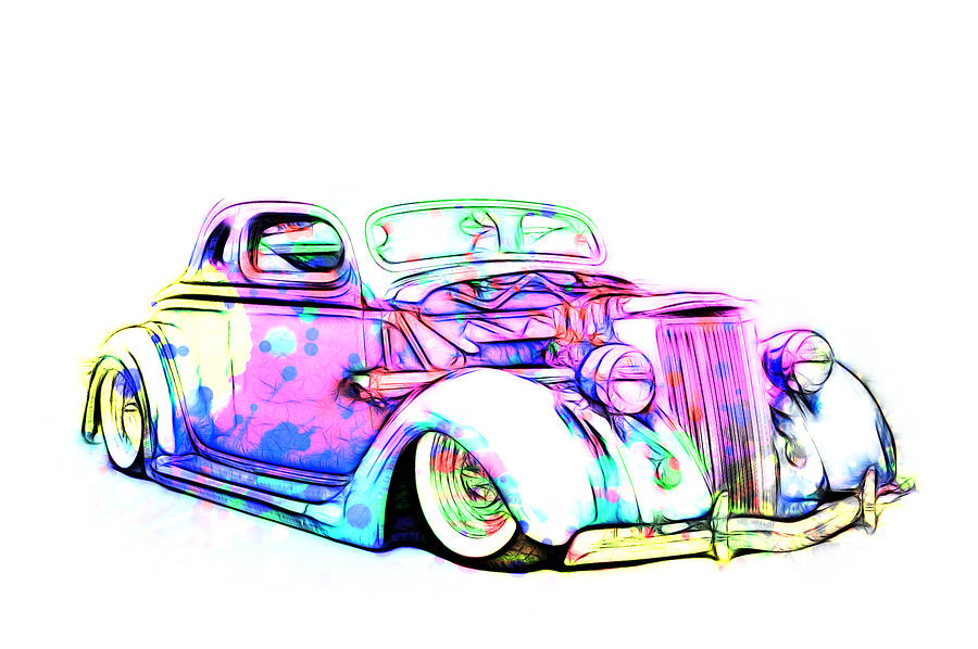 Water Colors 36 Ford Photograph by Steve McKinzie