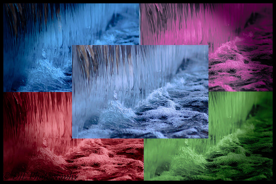 Waterfall Photograph - Water Colors by DJE  Photography
