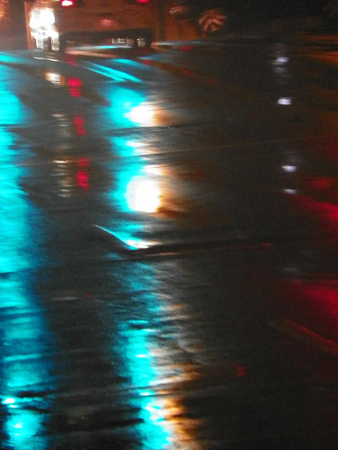 Street Photograph - Water Colours 18 by Bernie Smolnik