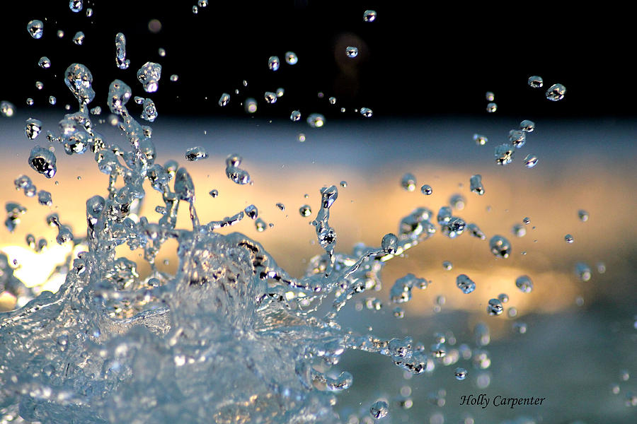 Water Photograph - Water dance #1 by Holly Carpenter Water Photograph - Water dance #1 by Holly Carpenter