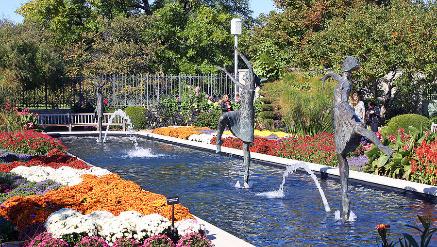 Water Dancers Fountain Photograph by Ellen Tully