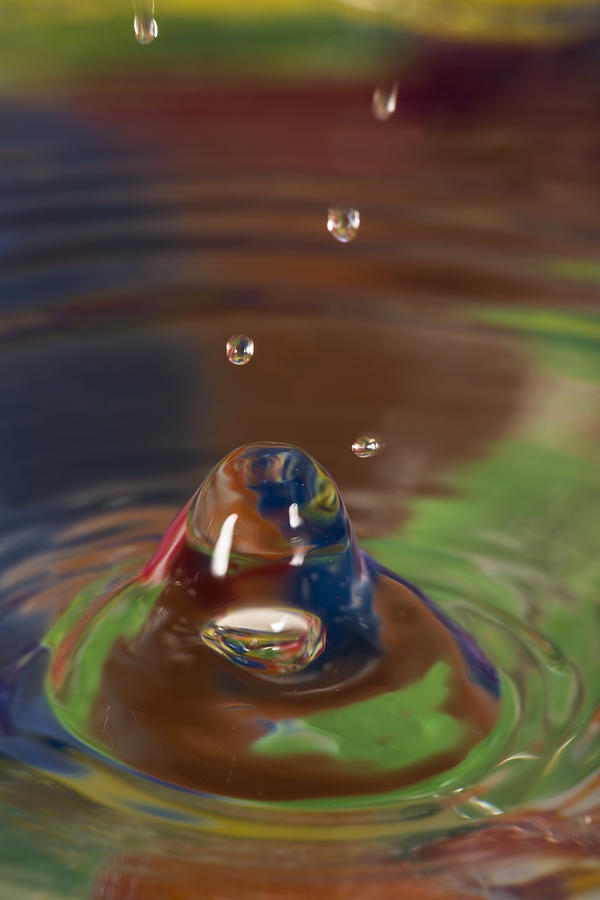 Abstract Photograph - Water Drop Abstract 6 by John Brueske