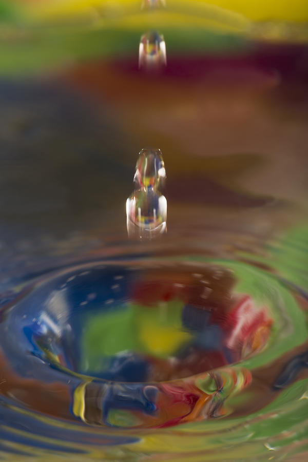 Abstract Photograph - Water Drop Abstract 7 by John Brueske