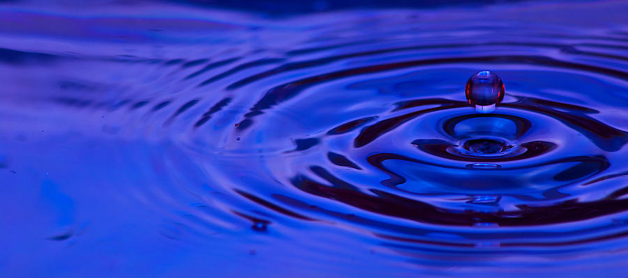 Water Photograph - Water drop by Prince Andre Faubert