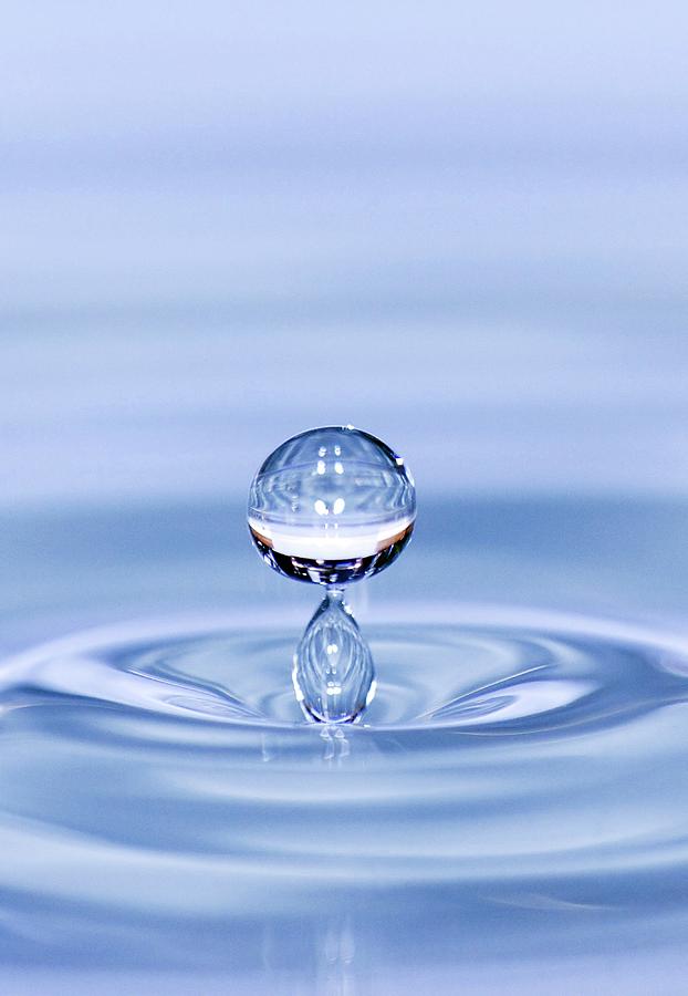 Water Drop Impact by John Devries/science Photo Library