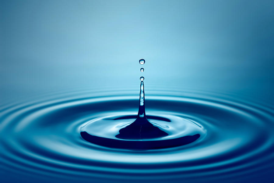 Water Photograph - Water Drop Splash by Johan Swanepoel