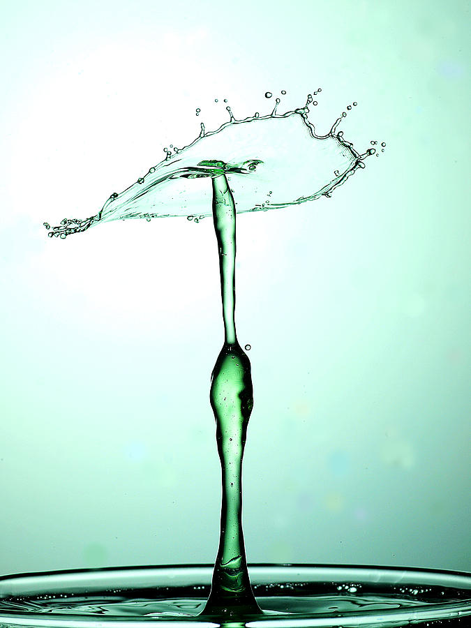 Mushroom Photograph - Water Drops Collision Liquid Art 23 by Paul Ge