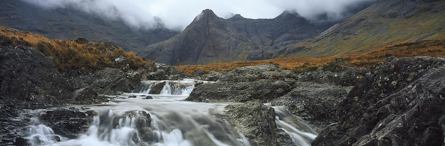 Nature Photograph - Water Falling From Rocks, Sgurr by Panoramic Images