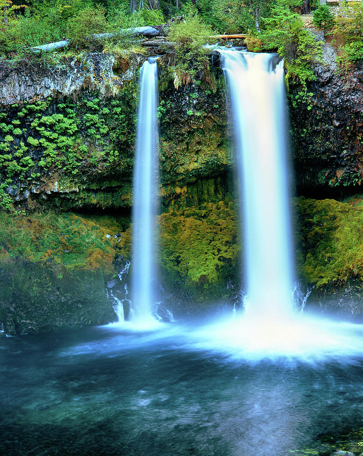 Water Falling Into A River, Koosah Photograph by Panoramic Images ...