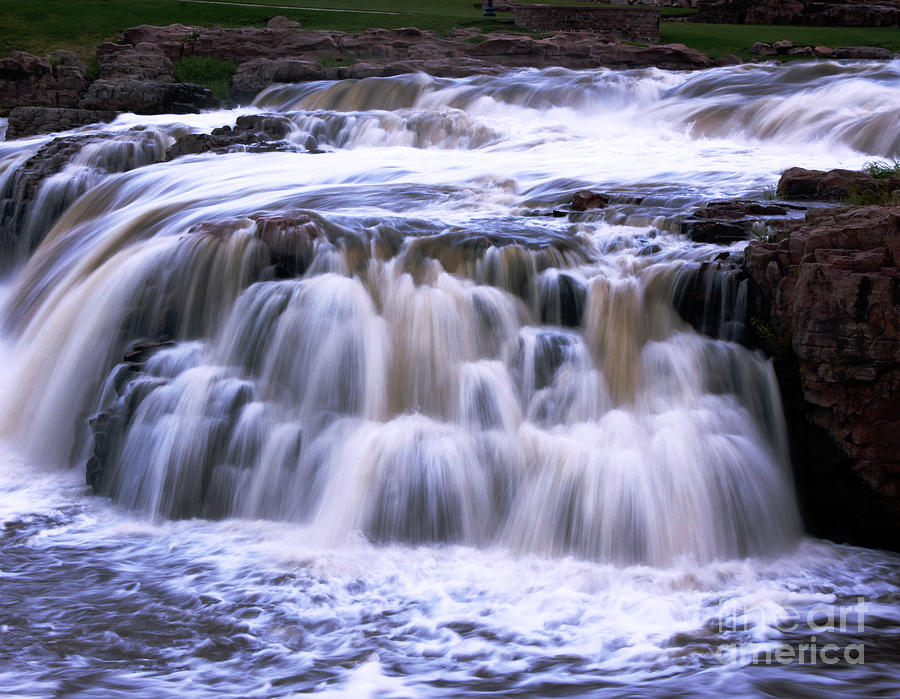 Water Falls Of The Big Sioux River Photograph by Tina Hailey