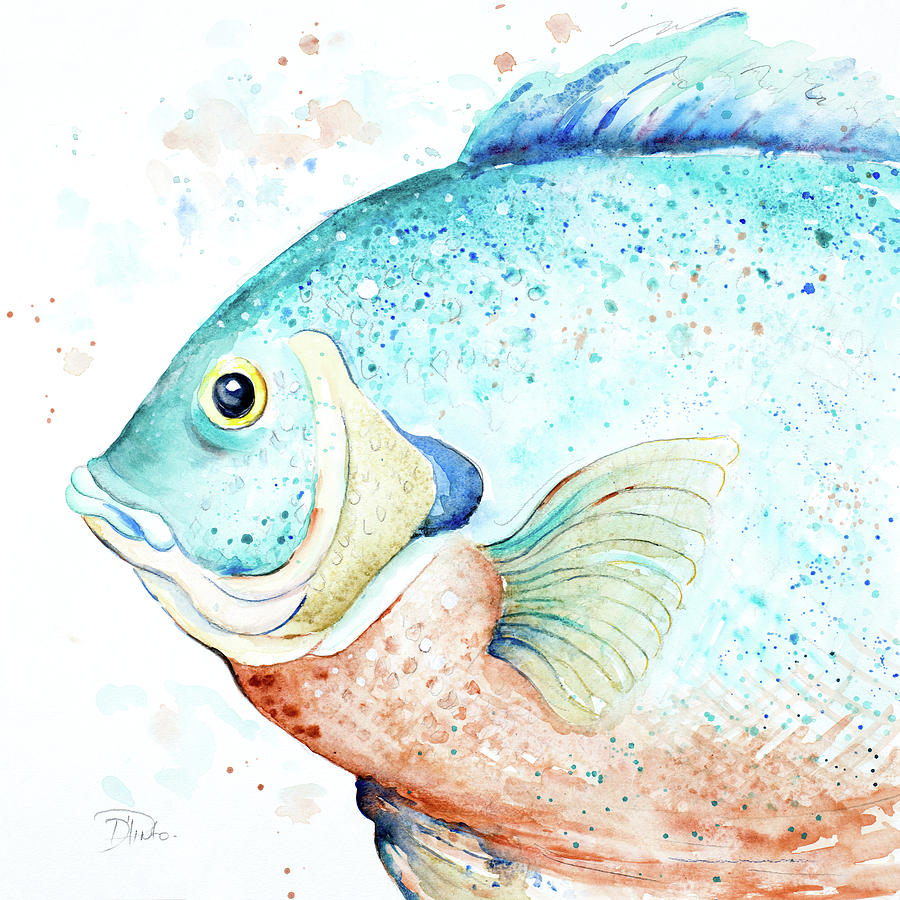 Fish Painting - Water Fish by Patricia Pinto