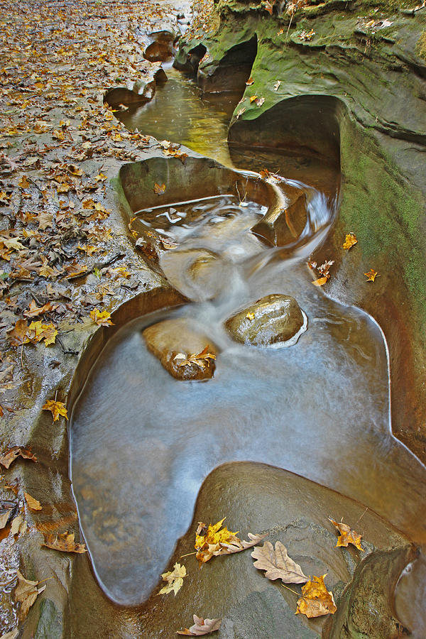 Water flowing in the Indiana Potholes Photograph by Stephen Goodwin ...