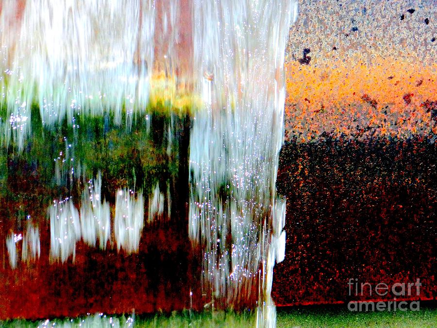 Water Fountain Abstract29 Photograph by Ed Weidman