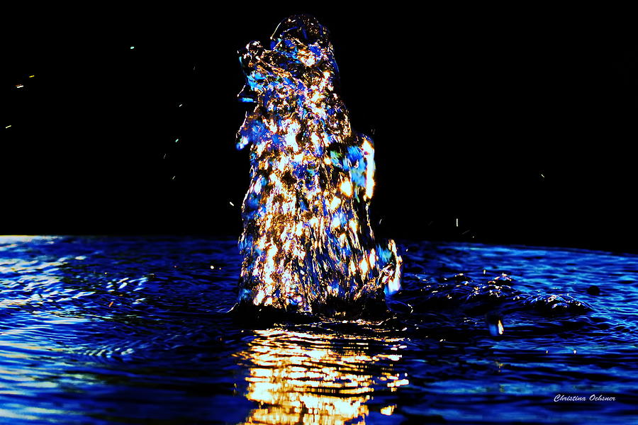 Water fountain  Photograph by Christina Ochsner