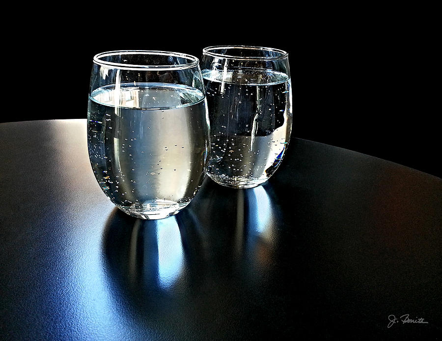 Water Glasses Photograph by Joe Bonita
