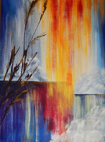 Primary Colors Painting - Water in the Sun by Shirley Watts