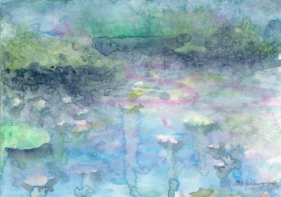 Water landscape Painting by Ingela Christina Rahm