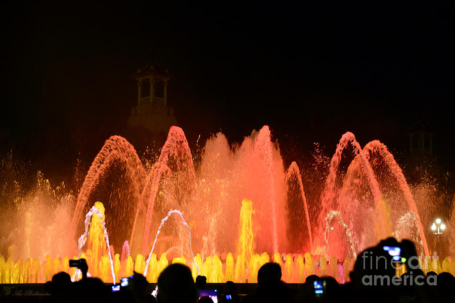 Water light and music in Barcelona 06 Photograph by Arik Baltinester