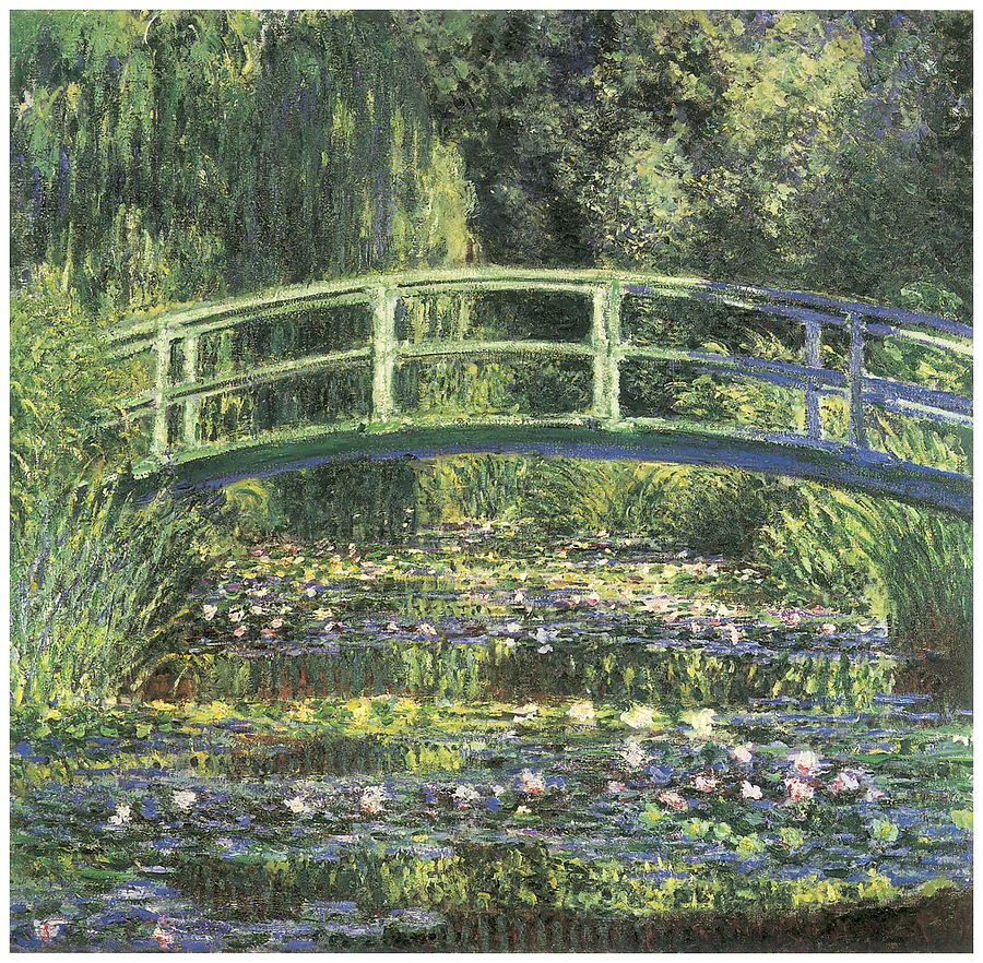 Claude Monet Painting - Water Lilies and Japanese Bridge by Claude Monet