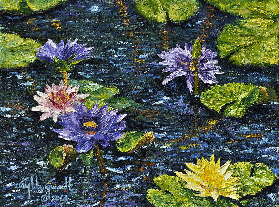 Water Lilies Painting by Craig Burgwardt