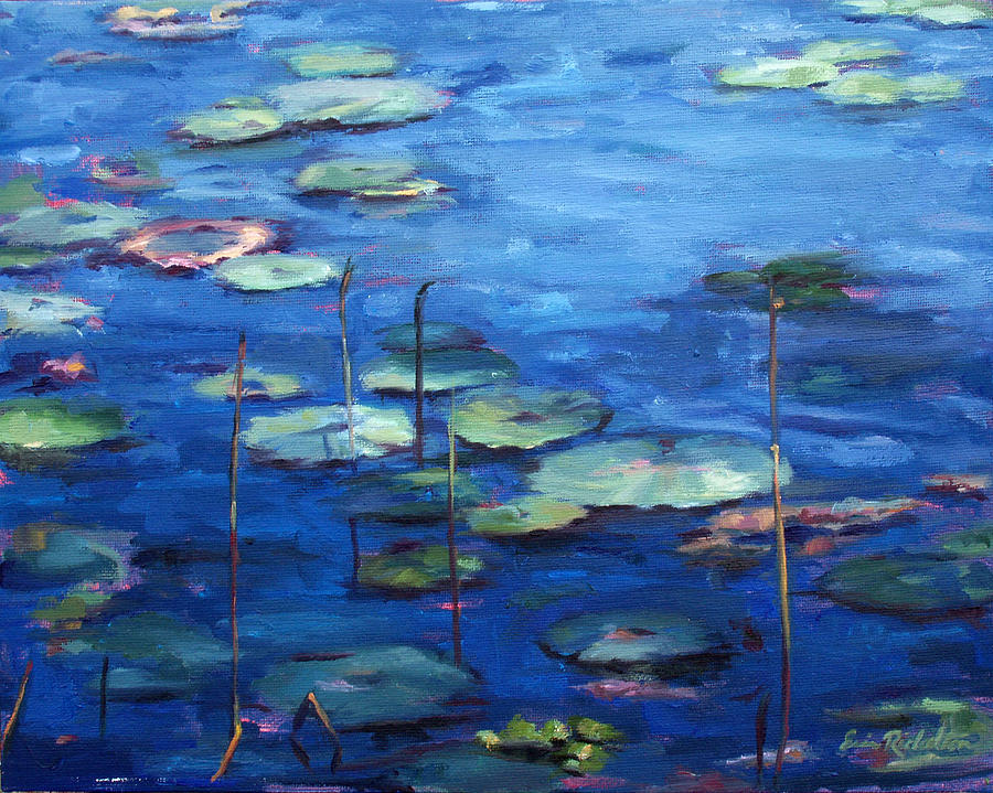 Water Lilies Painting by Erin Rickelton - Fine Art America