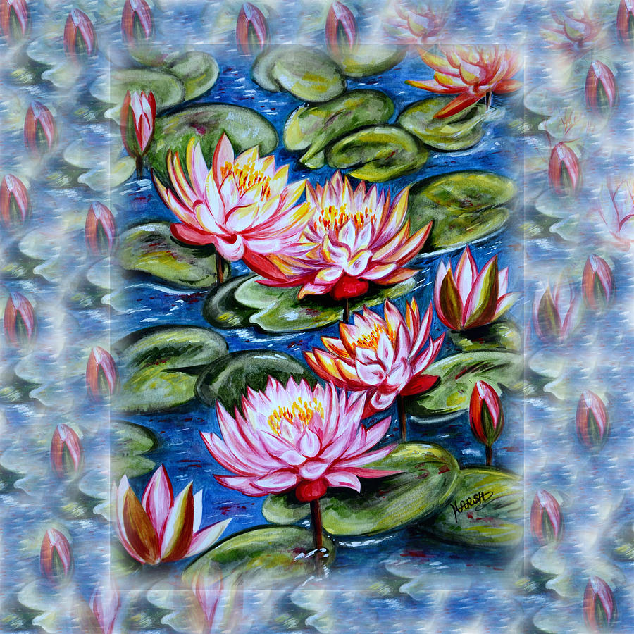 Water Lilies Fantasy Painting