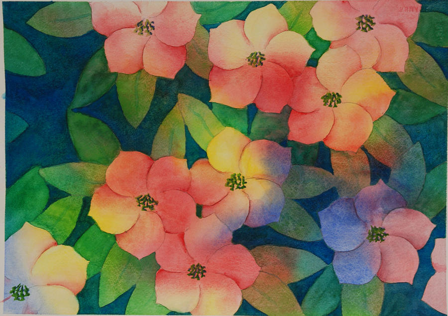 Water lilies III Painting by Heidi E Nelson