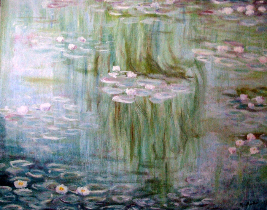 Water lilies Painting by Mackenzie Moulton