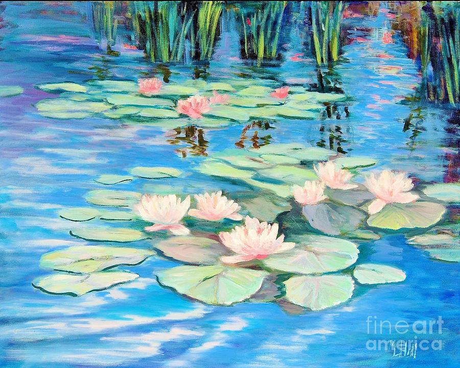 Water Lilies Painting - Water Lilies   by Mary Lee Hill