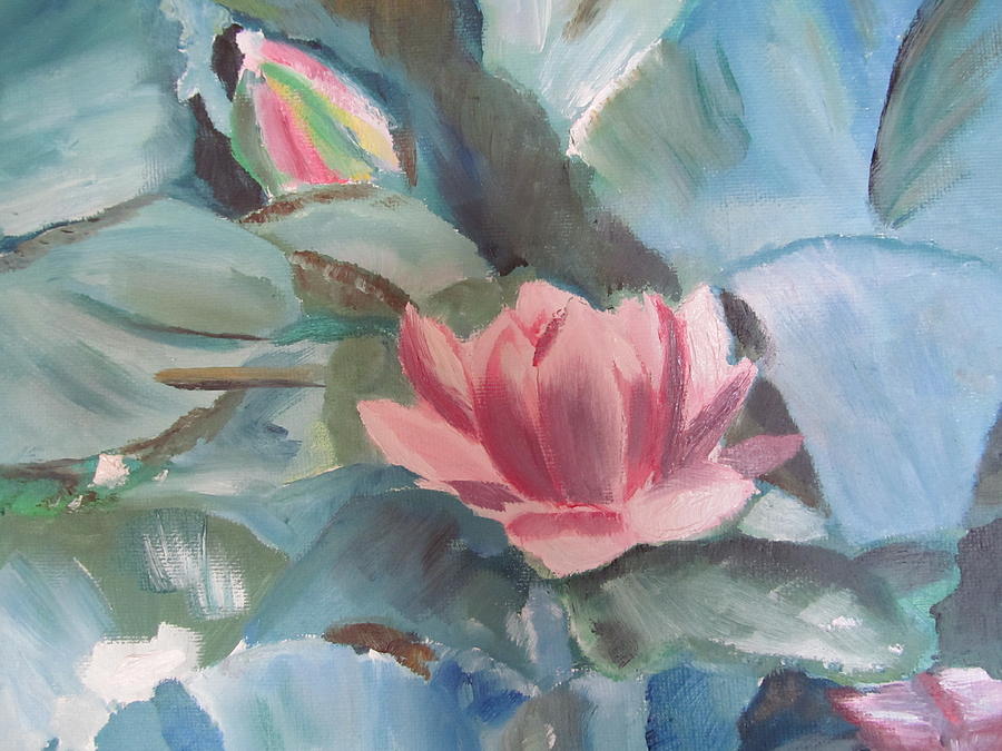 Water Lilies Painting by Susan Voidets