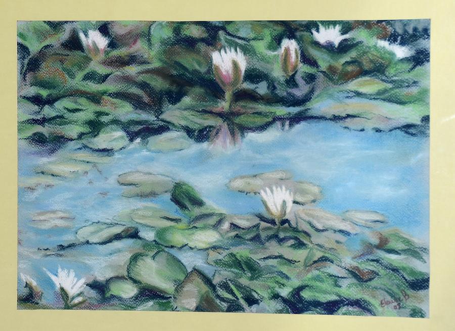 Water Lillies Pastel by Elaine Berger