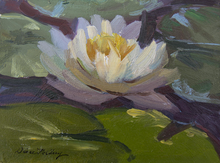 Water Lily 1 Painting by Diane McClary
