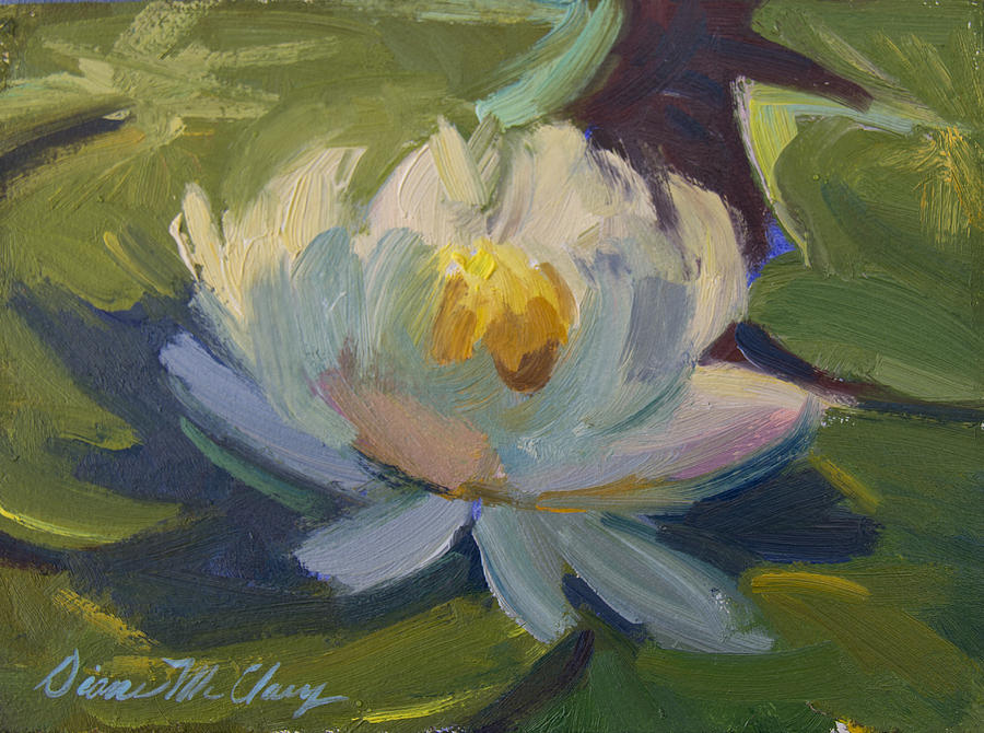 Water Lily 2 Painting by Diane McClary