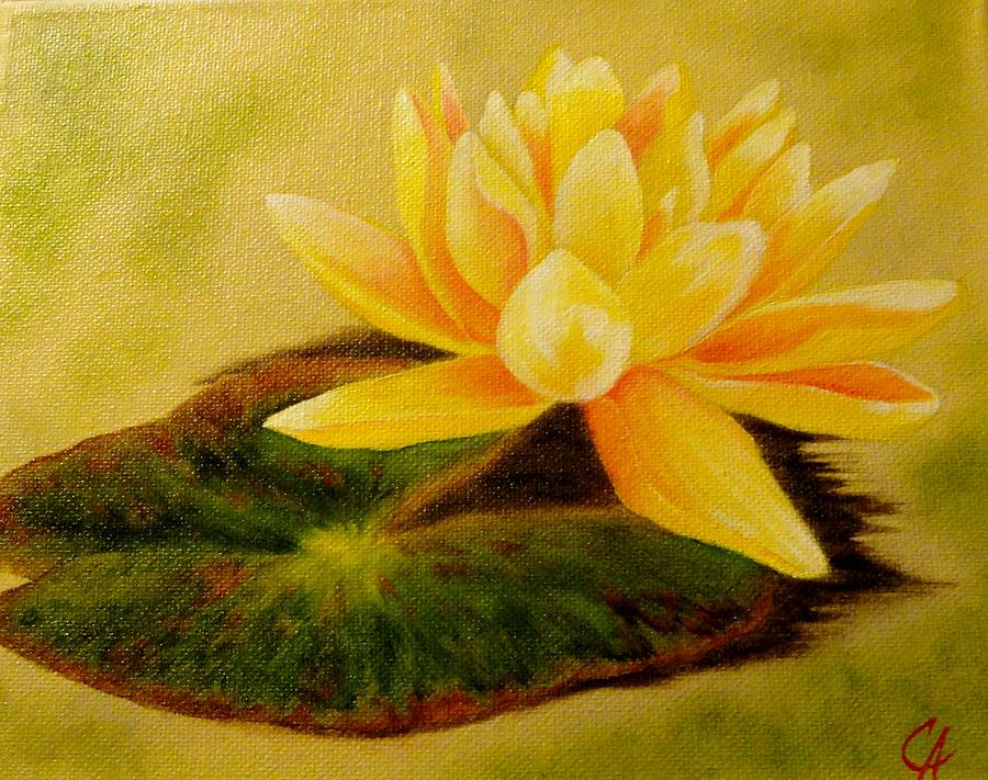 Nature Painting - Water Lily by Carol Avants