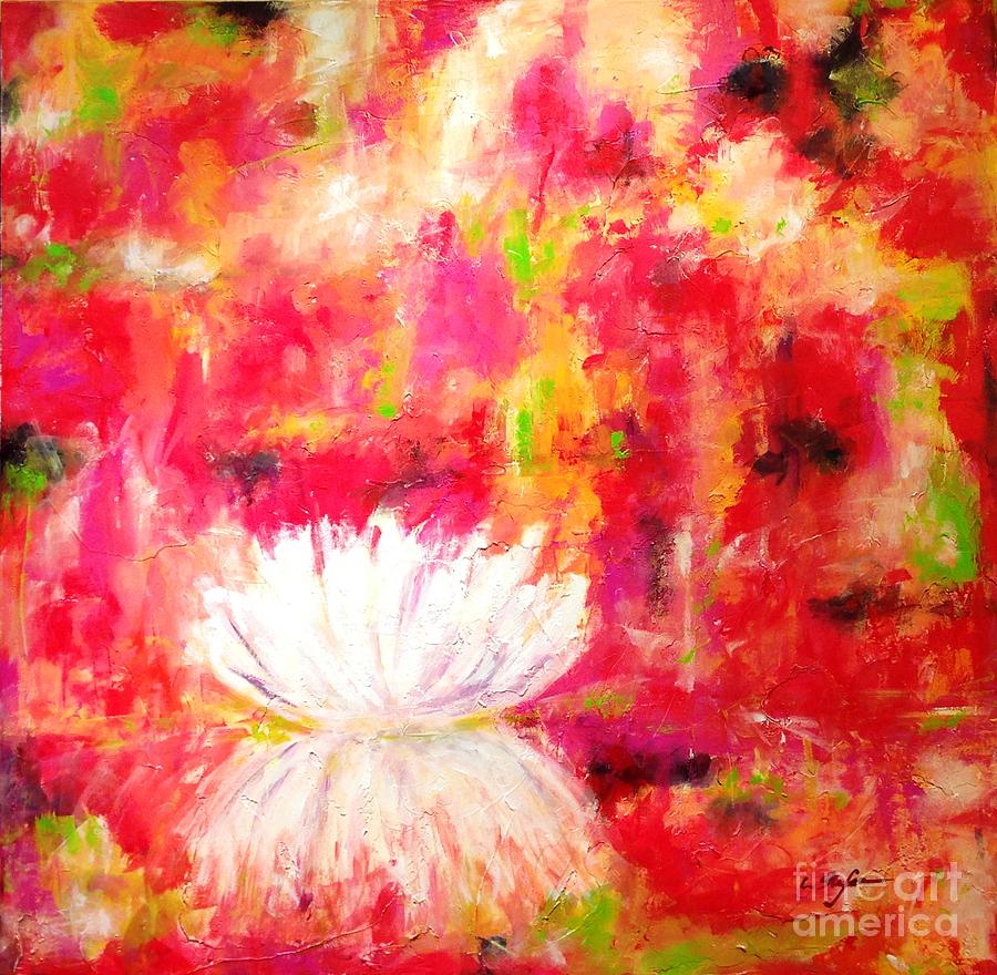 Water Lily Painting by Cristina Stefan