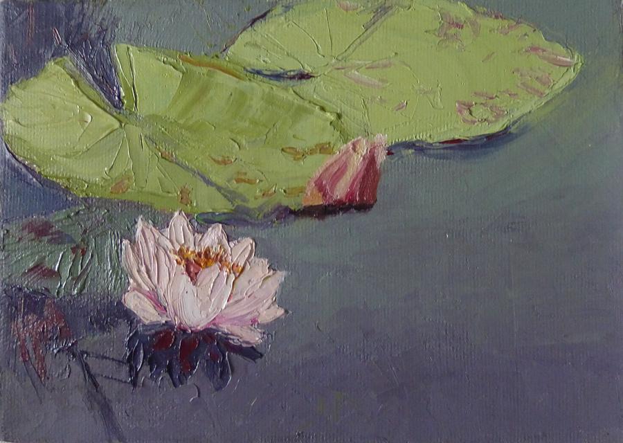 sold Water Lily Painting by Irena Jablonski