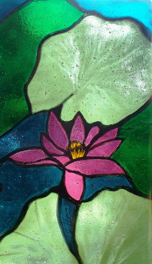 Water Lily Painting by Marian Berg